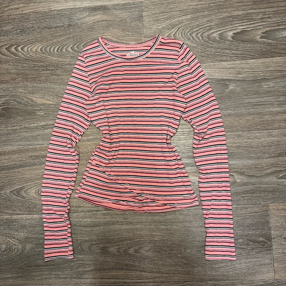 |SOLD| hollister striped long sleeve tee shirt